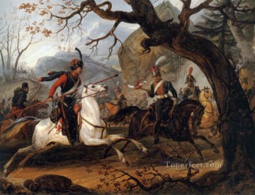 ホレス・バーネット Painting - アルプスのナポレオンの戦い ホレス・ベルネ